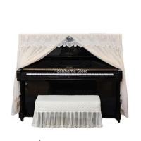 Fresh Piano Full Cover Net Grace Dust Cover Modern Simple and High-End Piano Cover Cloth