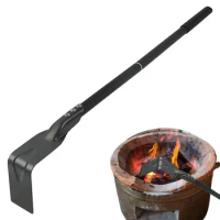 Pizza Oven Ash Rake Long Handle Scraper Ash Scoop For Stove BBQ Cleaner Poker Scraper For Pizza Oven For Fireplace Stove Grill