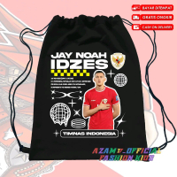 (BISA COD) Tas Serut String Bag Anak Jay Idzes Pemain Timnas Free Nama / Tas Serut Cordura Timnas In