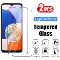 2Pcs Tempered Glass for Samsung Galaxy A14 A34 A54 5G A24 A04 A04S A04E M14 M34 M54 M15 Transparent Screen Protector Film Glass