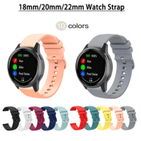 18mm 20mm 22mm WatchBand For Amazfit GTS 2/3/4 Mini Strap GTR 2/3/4 42mm Silicone Wristband Bracelet For Amazfit Bip Accessories