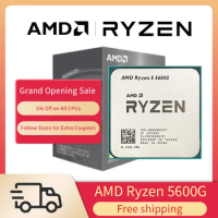 New AMD Ryzen 5 5600G R5 5600G 3.9GHz SIx-Core Twelve-Thread 65W CPU Processor Socket AM4 L3=16M Without Fan
