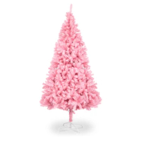 6ft Artificial Pink Christmas Tree 1800 Branch 2022 New Year Home Decoration Mall Indoor Outdoor Scenes Ornaments