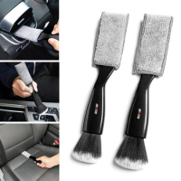 Car Vent Cleaning Soft Brush Car Interior Cleaning Tool For Mitsubishi Outlander Lancer 10 Pajero Sport ASX RVR L200 Eclipse Cro