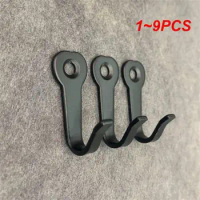 1~9PCS 6 Hooks For Kitchen Cupboard Hanging Hooks Cup Holder Closet Shelf For Hanging Spoon Towel Gadgets Wardrobe Hooks For