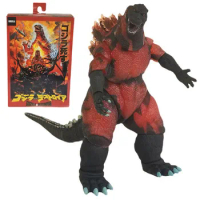 NECA 1995 Movie Version Red Fire Godzilla Burning Articulated PVC Action Figure Kids Gift 18cm