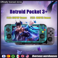 Retroid Pocket 3 Plus PS2 Retro Handheld Game 4.7 Inch 4G+128GB Android 11 HDMI T618 RP3+ Gameboy Pocket 512G 450 PSP GAMES 3DS