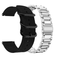 New smart watch sports nylon stainless steel wrist strap watch buckle for Suunto 9 Baro strap