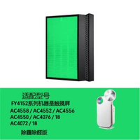 適配飛利浦空氣清淨機FY4152系列過濾網【抗菌除醛版綠】適配Philips AC4558/AC4552/AC4556/AC4076/AC4072濾芯