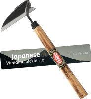 Japanese Weeding Sickle Hoe Sickle Garden Tool Hand Grass Sickle Weeding Tool for Gardening with Hig