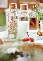 Set 4 Pcs Botol Carafe Dengan Tutup CARAFE WITH CORK LID 500ML