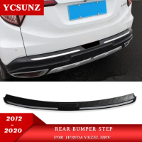 Rear Bumper Step Protector With Led Light Accessories For Honda Vezel Hrv H-rv 2014 2015 2016 2017 YCSUNZ