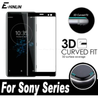 3D Curved Edge Full Cover Screen Protector Film For Sony Xperia XA1 XA2 XZ1 XZ2 XZ3 Plus Ultra Compact Premium Tempered Glass