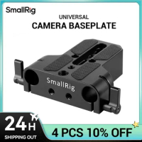 SmallRig Universal Dslr Camera Base Plate with 15mm Rod Rail Clamp for Sony A6500/A6600 for Panasonic GH5 For Sony Camera Cage