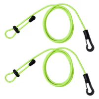 2 Pieces Kayak Paddle Leash Cord Safety Lanyard Strap for Canoe Paddle Fishing Rod Sturdy Easily Install Lightweight Adjustable