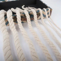 Macrame Cord 1/2/3/4/5/6/8/10/12mm Natural Cotton Cord Twisted Macrame Rope String DIY Craft Knitting Making Plant Hangers