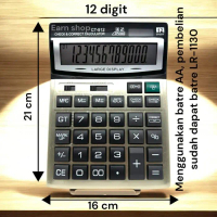 garansi - kalkulator ctz ct-912 12 digit kalkulator besar
