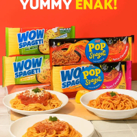wow spaghetti dan pop spaghetti instans carbonara dan bolognese