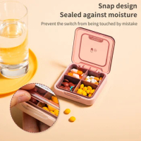 Pill Box Portable Small Mini Storage Box 7 Days Medicine Dispenser Portable Medicine Box