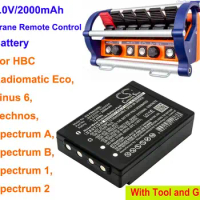 Cameron Sino 2000mAh Battery BA205000 for HBC Linus 6, Radiomatic Eco, Spectrum 1, Spectrum 2, Spectrum A, Spectrum B, Technos