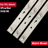 3V 769mm Led Backlight Strip For TCL 43inch JL.D43081330-004BS 3Pcs/Set Tv Repair Parts 43L1600C 43L26CMC L43E9600 E469119