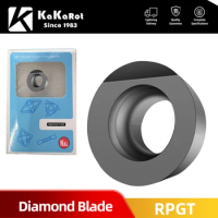 KaKarot RPGT1003-R5 RPGT10T3MO Diamond Insert RPGT1204MO-R6 PCD Aluminum Alloy End Mill Tool CNC Carbide CBN Turning Lathe