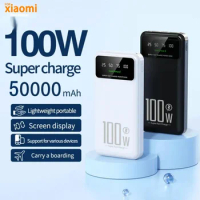 for Xiaomi 50000mAh High Capacity 100W Fast Charging Power Bank Portable Charger Battery Pack Powerbank for iPhone Huawei