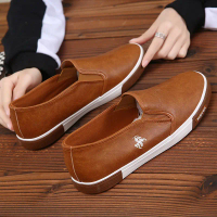 Men's Sports Slip-On White Shoes Flat Shoes Men's Skate Shoes Casual Work Shoes Cross-Border Southea