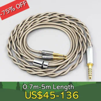 Type6 756 core 7n Litz OCC Silver Plated Earphone Cable For Oppo PM-1 PM-2 Planar Magnetic 1MORE H1707 Sonus Faber Pryma LN07853