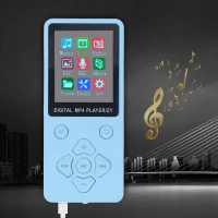 Máy phát nhạc MP3/MP4 Bluetooth 5.0 siêu mỏng, màn hình màu 1,8 inch, hỗ trợ mở rộng bộ nhớ lên đến 