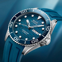 【MIDO 美度 官方授權】Ocean Star 200米海洋之星 廣告款陶瓷潛水機械腕錶(M0424301704100)