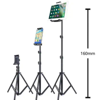 Tripod Floor Stand for iPad pro 12.9 air 2 3 4 20 To 50 Inch Adjustable Tablet Mount for ipad air 10.2 9.7 2020 7th 8th gen