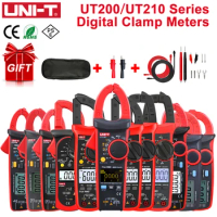 UNI-T Digital Clamp Meter DC AC Voltage DC Current Meter Auto Range Multimeter UT210A/210B/210C/210D/210E UT204+ 203+ 202A+ 216D