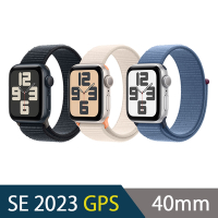 2023 Apple Watch SE 40mm 鋁金屬錶殼配運動型錶環(GPS)
