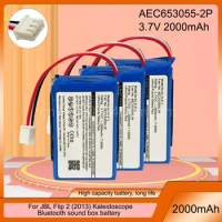 AEC653055-2P 3.7V 2000mAh Rechargeable Lithium Battery Replacement For JBL Flip 2 Flip2 2013 Flip II Bluetooth Speaker