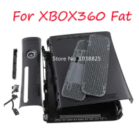 Black white Full set Housing Shell Case with buttons for XBOX360 fat console protection case housing case for xbox360 phat