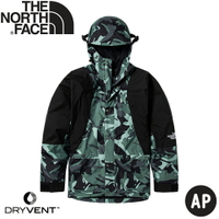【The North Face 男 DV防水外套 AP《綠迷彩》】5B39/防風外套/連帽外套/衝鋒衣/風雨衣