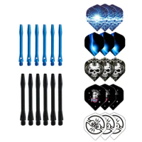 Hot sale 53mm aluminum darts shaft and darts set feather leaf darts accessories for darts game 2019 new