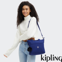 Kipling 質感藍手提肩背托特包-ZAMORA