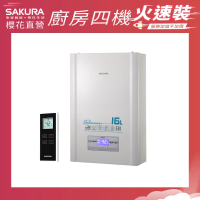 【SAKURA 櫻花】16L 無線溫控智能恆溫熱水器DH1628(火速安裝-官方直營)
