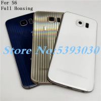 Full Housing For Samsung Galaxy S6 G920 Middle Frame Bezel Plate Chassis Housing + Battery Cover