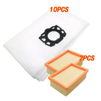 Filter and Dust Bags for Karcher MV4 MV5 MV6 WD4 WD5 WD6 for Karcher WD4000 to WD5999 Part#2.863-006.0 Vacuum Cleaner Parts