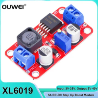 XL6019 5A DC-DC Step Up Power Supply Module Boost Volt Converter Voltage Regulator 3.3-35V To 5V 6V 9V 12V 24V Adjustable Output