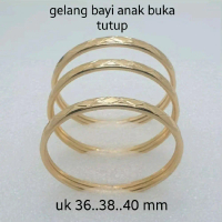 gelang bayi anak emas warna 22K buka tutup 1 pcs