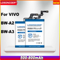 LOSONCOER 500-800mAh BW-A2 BW-A3 Battery For VIVO Smart Watch
