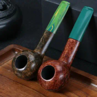 New Handmade Shinan Wood Bull Head Pipe 3mm Smoke Pipe for Men's Portable Old Shinan Wood Pipe