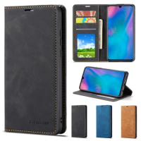 Wallet Card Slot Photo Frame Magnetic Flip Leather Case For Huawei P30 Lite P40 Pro P20 P smart 2019 Mate 20 lite Honor 10 Lite
