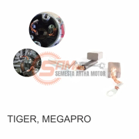 Cool Stater Motor Tiger Megapro Honda Carbon Brush Arang Angker