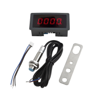 Tachometer Digital LED AC110-230V RPM dengan Suis Kedekatan Hall untuk Motor