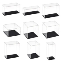 Clear Acrylic Display Case Countertop Box Organizer Stand Dustproof Protection Showcase Show Box for Action Figures/Collectibles